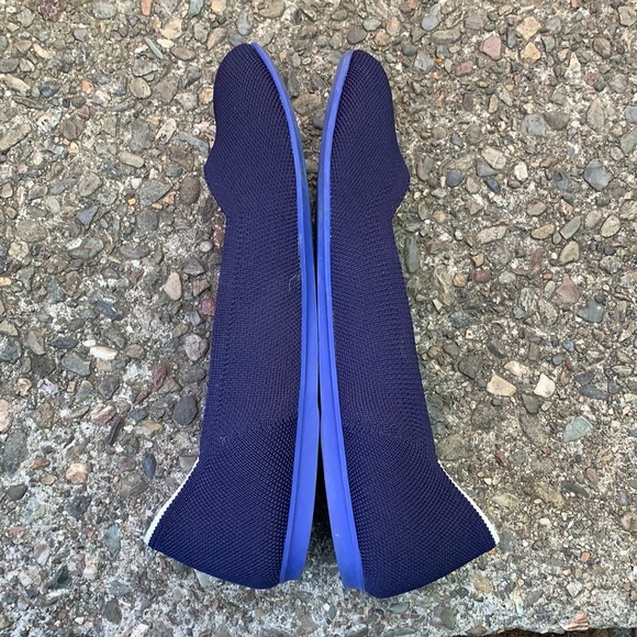 Rothys navy flats white halo retired sz 9.5 - Picture 13 of 16